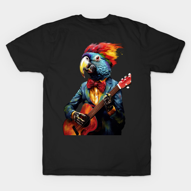 Parrot Playing Guitar by susannefloe